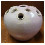 Georgia art pottery flower frog attributed to Wil