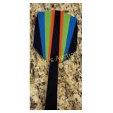 antique art deco bakelite hand mirror 12" Beauty!