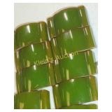 antique green Bakelite bracelet needs restrung