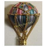 hot air balloon brooch enameled MFA museum