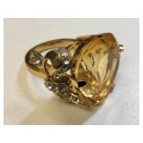 Juicy Couture heart ring paperweight w/rhinestones