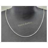 sterling silver snake link? necklace 32" Beautiful