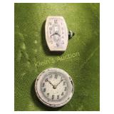 pair of antique wrist watch movements works!