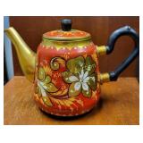 vtg soviet era metal teapot traditional Russian ha