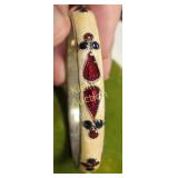 vtg enameled bangle bracelet