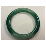 vtg jade estate bangle bracelet 2 1/4" inside widh