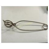 rare Napier sterling silver ice tongs 7 1/4"