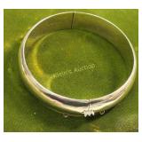 sterling silver bracelet hinged bangle vintage