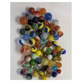 huge estate lot of toy marbles shooters 24.7mm pe