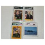 4 graded trading cards different grading co