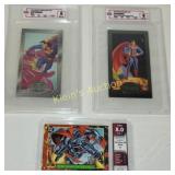 93 & 94 skybox cards lot of 3 superman, superman a