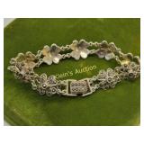 925 sterling & marcasite bracelet ND Taxco