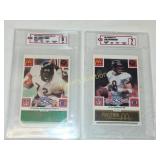 1986 mcdonalds graded football cards lot of 2