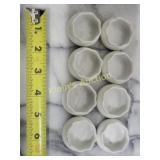 lot of 8 porcelain personal salts