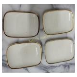 antique porcelain lot of 4 personal butters