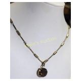 large round smoky quartz on 24' chain Beauty!