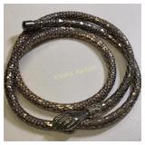 whiting & Davis silver mesh snake necklace or belt