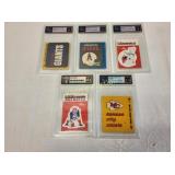 collectible sports trading cards graded lot of 5