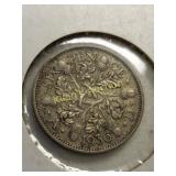 1936 silver six pence coin Nice!