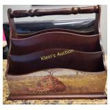 letter organizer wood  desktop