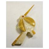 lea stein Paris celluloid bird pin brooch