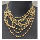 Liz Claiborne pearl necklace faux from the 60's