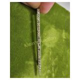 antique sterling bar pin brooch -paste 3'