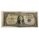 rare 1935G 1$ bill silver cert blue seal