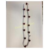 vintage beaded necklace or leis w/wooden beads