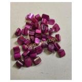 pink mother of pearl chips ready to use drilled