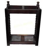 walnut bobbin turned barley twist stick & umbrell