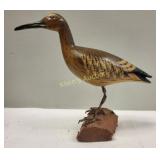 hand carved willet bird decoy Harvey Oehler!?