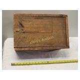 antique dovetail wood shipping box source recordsr