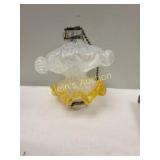 Murano Italian vintage chandelier pull wavy rufl