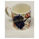 19th C childs gaudy welsh mug hand decorated