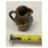 thomas ritchie? alkaline glazed mini pitcher 2 1/"