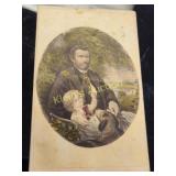 civil war gen grant mid 1800's cdv hand colored c