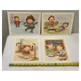 campbells soup campbells kids vtg prints lot of 4