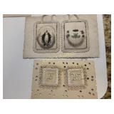 antique French lace sacramental scapulars lot of 4