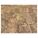 French aubusson style jacquard tapestry antique