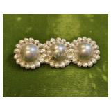 sterling silver atomic ball  pin brooch planets?