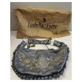 Isabella Fiore silver boho hobo bag embellished