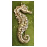 gorgeous sterling seahorse brooch 2 3/4' signed !
