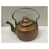 antique 1824 copper kettle Large  tea / water