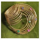 1950's winard 12K gf brooch w/gemstones?