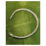 sterling double sided bracelet I love you & polis