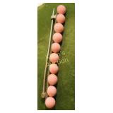 Victorian coral bar pin brooch blush pink!