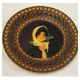 vintage Romanian hand-carved & hand-painted decora