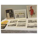 large ephemera lot huck finn, engravings