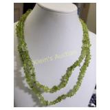 35" genuine Peridot necklace Gorgeous!